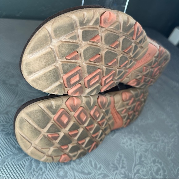 Merrell Sandspur J001230 Espresso/Red Leather Strappy Active Sandal EU42 US 11 - Picture 13 of 13